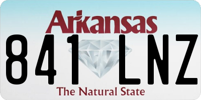 AR license plate 841LNZ