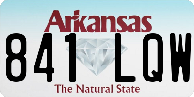 AR license plate 841LQW