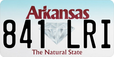 AR license plate 841LRI