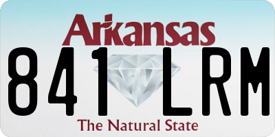 AR license plate 841LRM