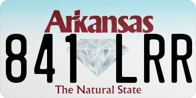 AR license plate 841LRR