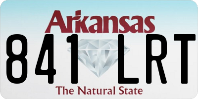 AR license plate 841LRT