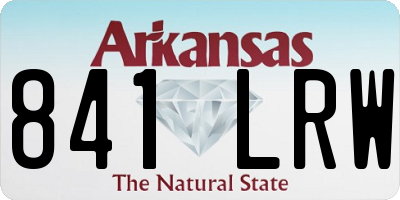 AR license plate 841LRW