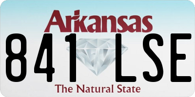 AR license plate 841LSE