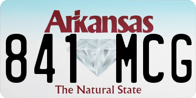 AR license plate 841MCG