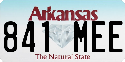 AR license plate 841MEE