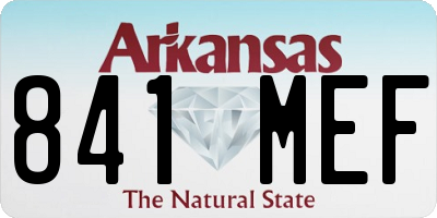 AR license plate 841MEF