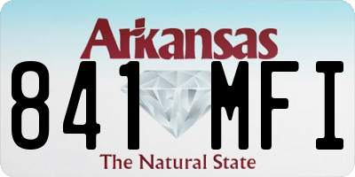 AR license plate 841MFI