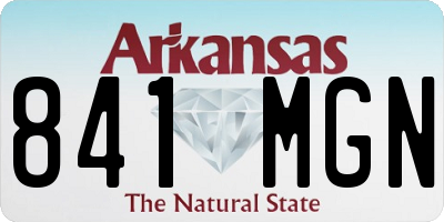 AR license plate 841MGN