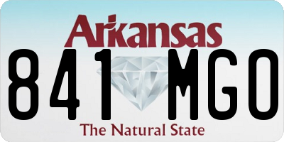AR license plate 841MGO