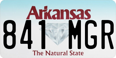 AR license plate 841MGR