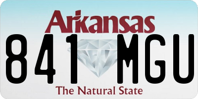 AR license plate 841MGU
