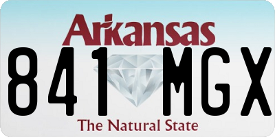 AR license plate 841MGX