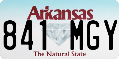 AR license plate 841MGY