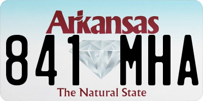 AR license plate 841MHA