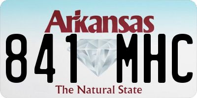 AR license plate 841MHC