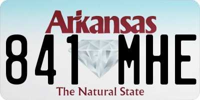 AR license plate 841MHE