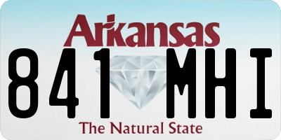 AR license plate 841MHI