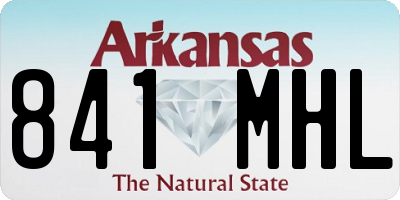 AR license plate 841MHL