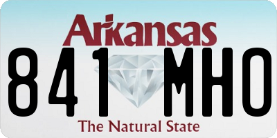 AR license plate 841MHO