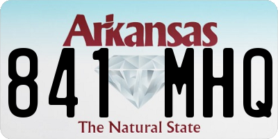AR license plate 841MHQ