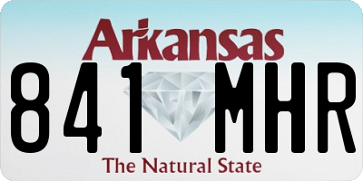 AR license plate 841MHR