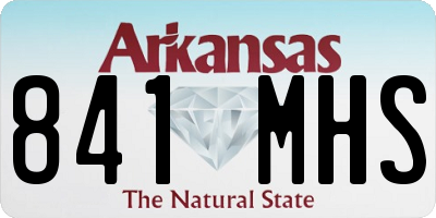 AR license plate 841MHS