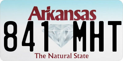 AR license plate 841MHT