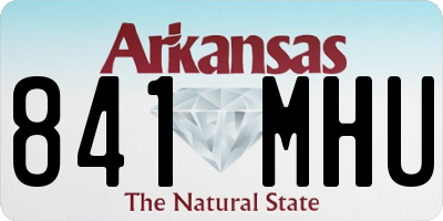 AR license plate 841MHU