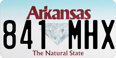 AR license plate 841MHX