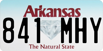 AR license plate 841MHY