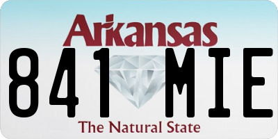 AR license plate 841MIE