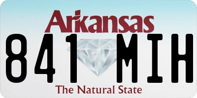AR license plate 841MIH