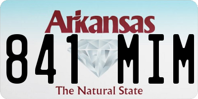 AR license plate 841MIM