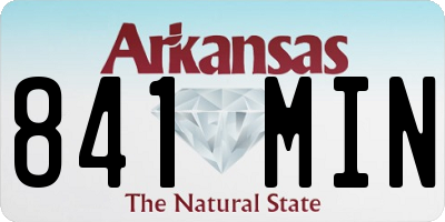 AR license plate 841MIN