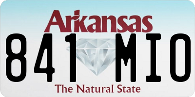 AR license plate 841MIO