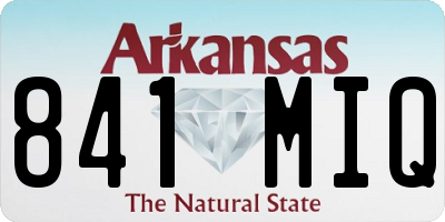 AR license plate 841MIQ
