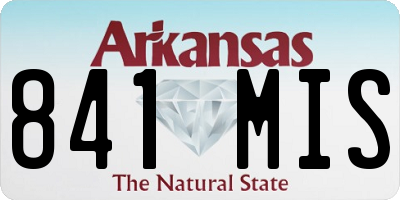 AR license plate 841MIS