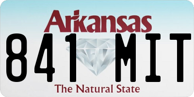 AR license plate 841MIT