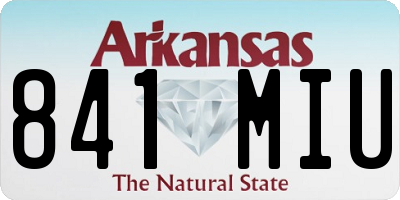 AR license plate 841MIU