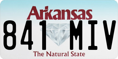 AR license plate 841MIV