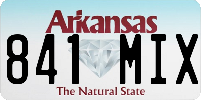AR license plate 841MIX