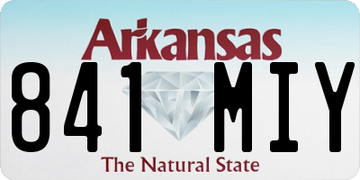 AR license plate 841MIY