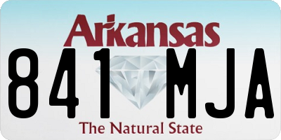 AR license plate 841MJA