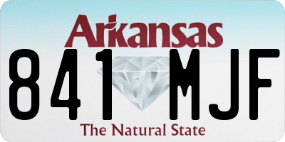 AR license plate 841MJF