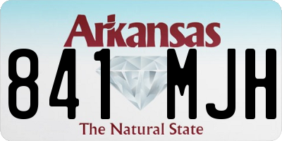 AR license plate 841MJH