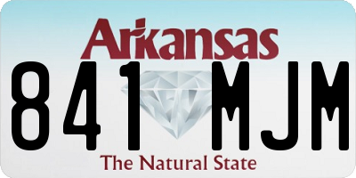 AR license plate 841MJM