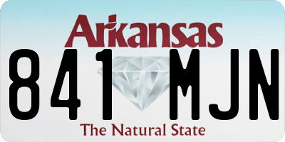 AR license plate 841MJN