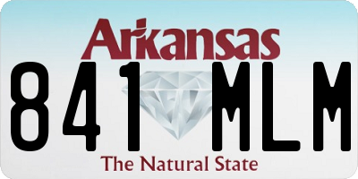 AR license plate 841MLM