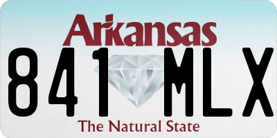 AR license plate 841MLX
